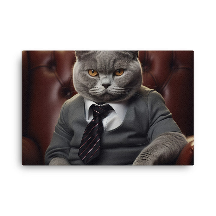 British Shorthair Sales Consultant Canvas - PosterfyAI.com