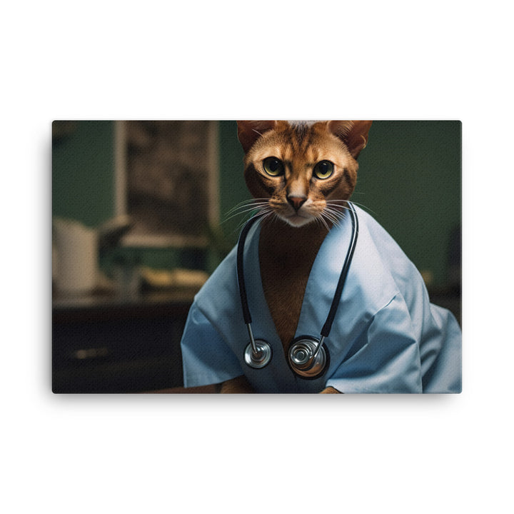 Abyssinian Doctor Canvas - PosterfyAI.com