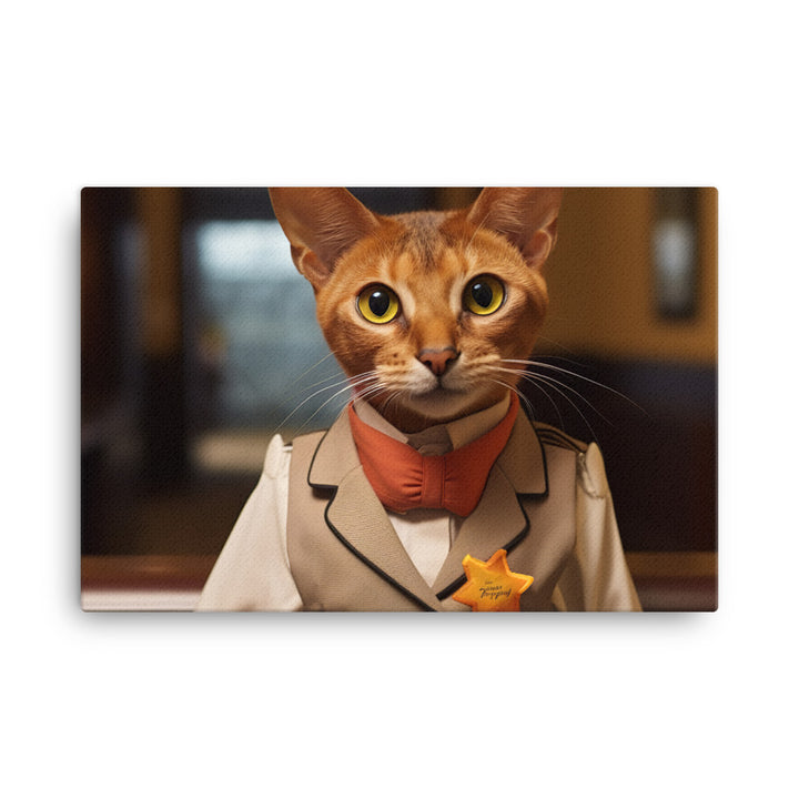 Abyssinian Hotel Staff Canvas - PosterfyAI.com
