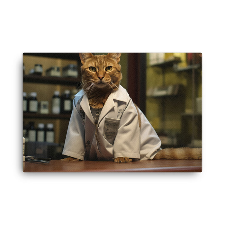 Abyssinian Pharmacist Canvas - PosterfyAI.com