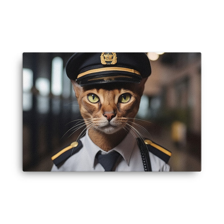 Abyssinian Security Officer Canvas - PosterfyAI.com