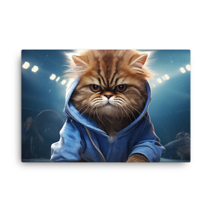 Persian Basketball Player Canvas - PosterfyAI.com
