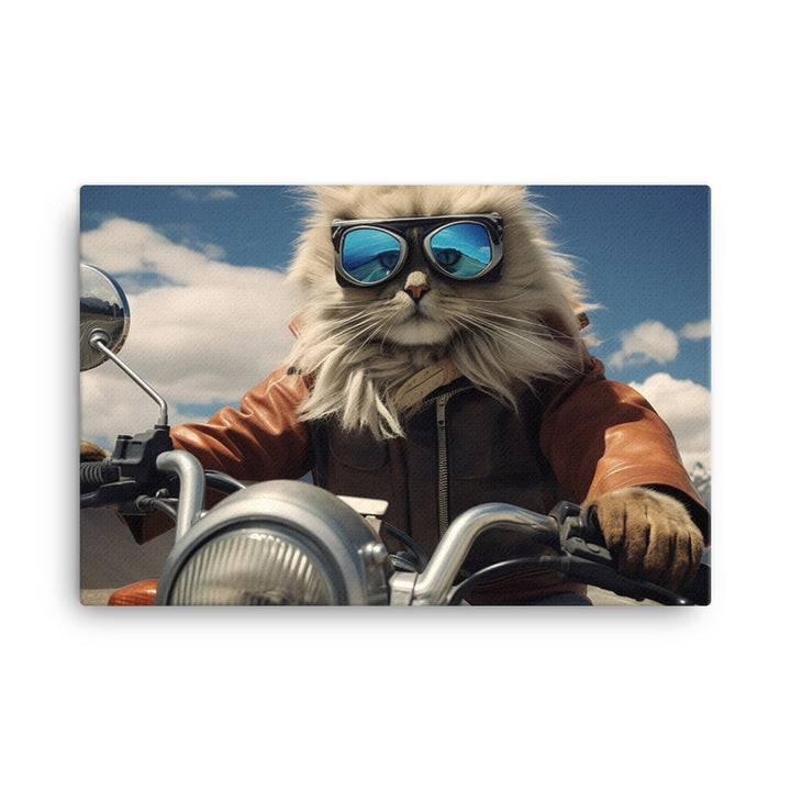 Himalayan Superbike Athlete Canvas - PosterfyAI.com