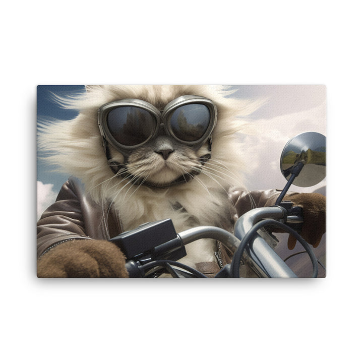 Himalayan Superbike Athlete Canvas - PosterfyAI.com