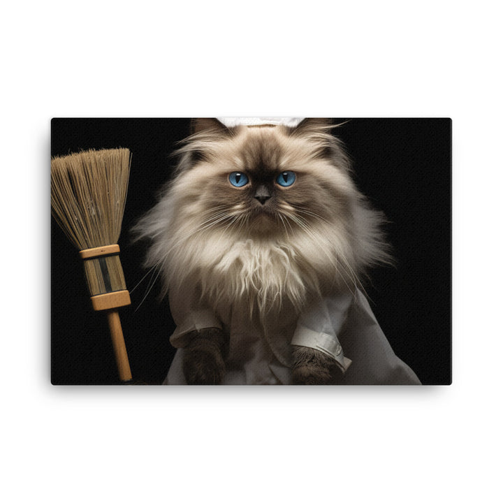 Himalayan Janitor Canvas - PosterfyAI.com