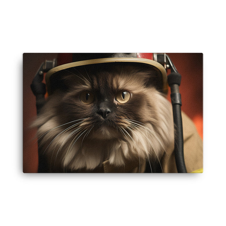 Himalayan Firefighter Canvas - PosterfyAI.com