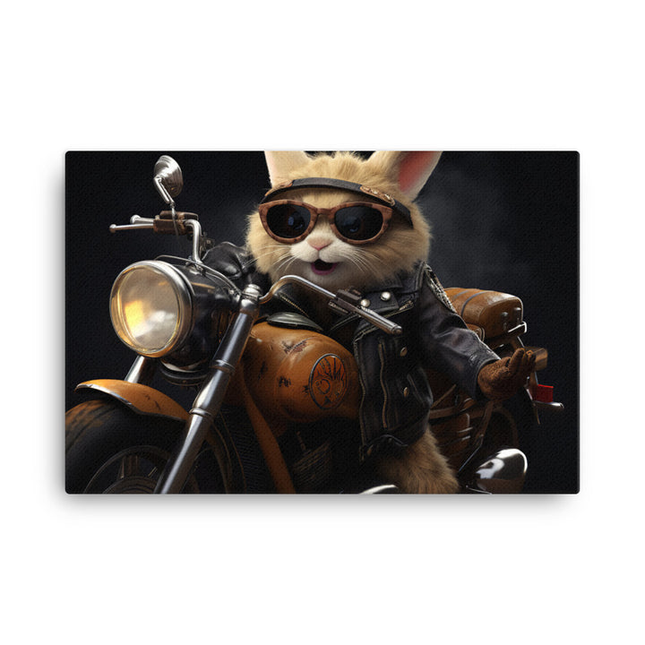 Lionhead Superbike Athlete Canvas - PosterfyAI.com
