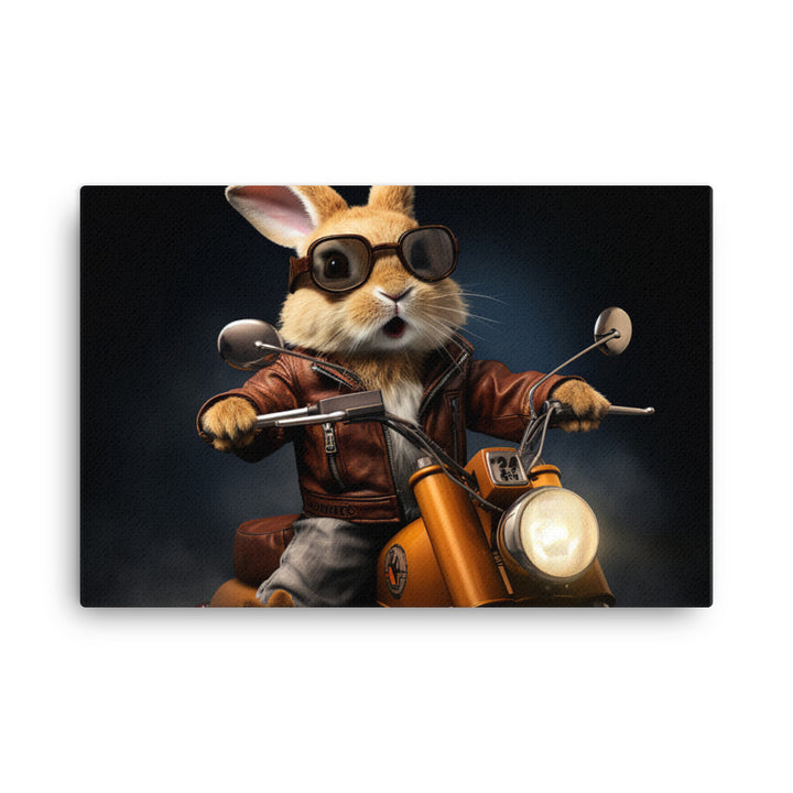 Lionhead Superbike Athlete Canvas - PosterfyAI.com