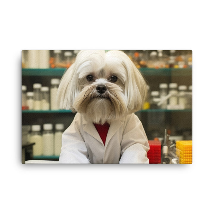 Lhasa Apso Pharmacist Canvas - PosterfyAI.com