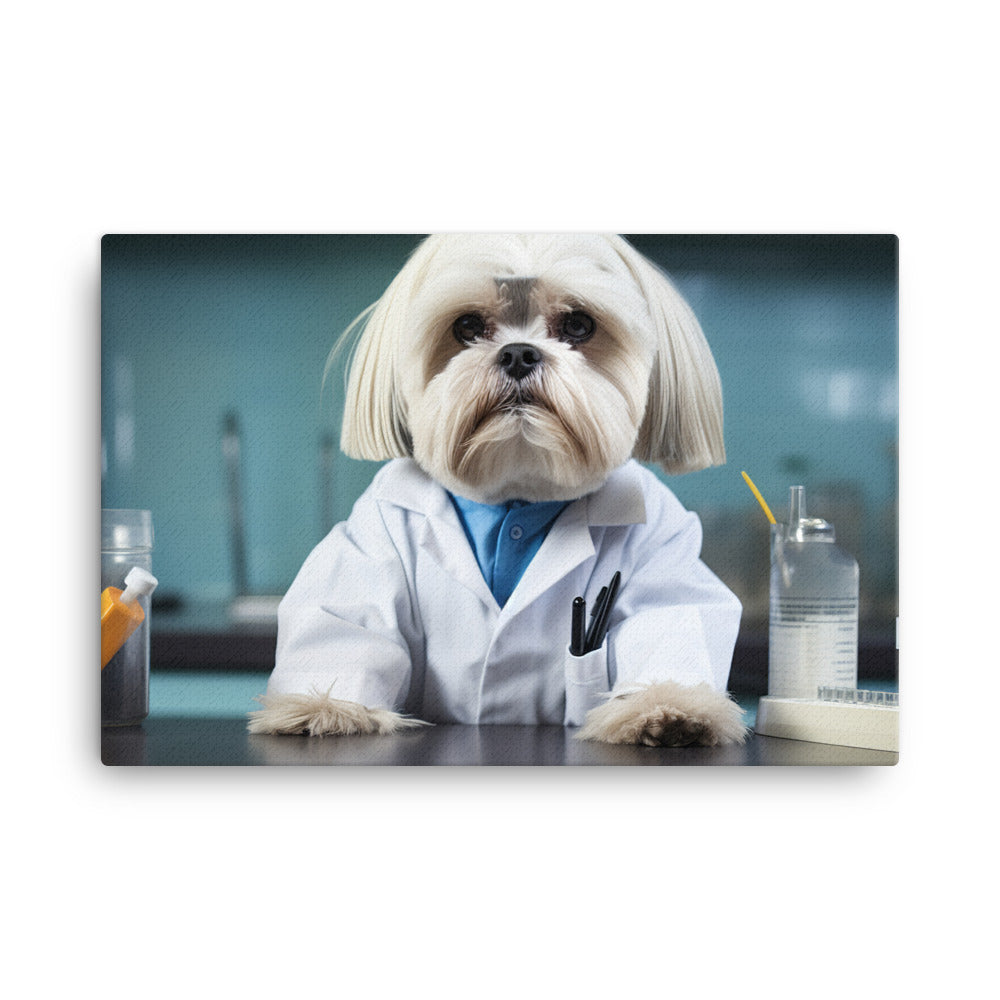 Lhasa Apso Pharmacist Canvas - PosterfyAI.com