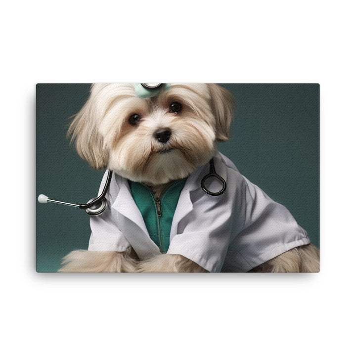 Lhasa Apso Doctor Canvas - PosterfyAI.com