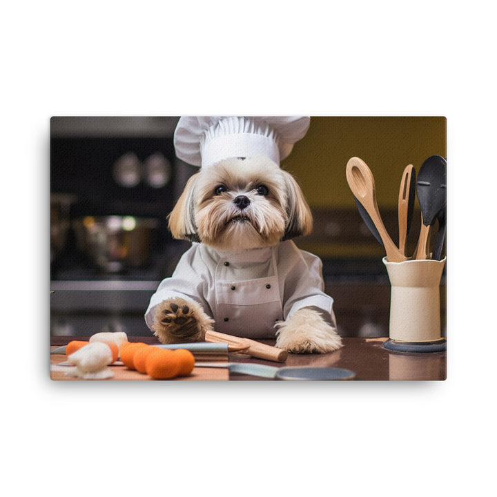 Lhasa Apso Chef Canvas - PosterfyAI.com