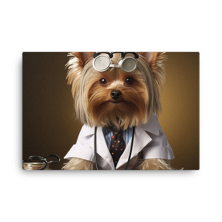 Yorkshire Terrier Doctor Canvas - PosterfyAI.com