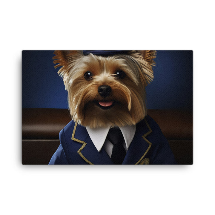 Yorkshire Terrier Cabin Crew Canvas - PosterfyAI.com