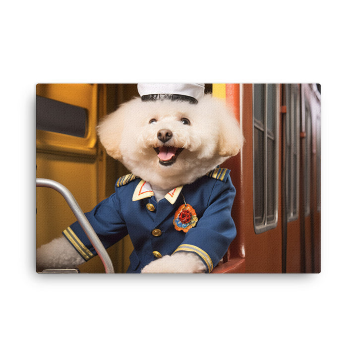 Poodle Transit Operator Canvas - PosterfyAI.com
