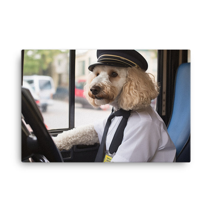 Poodle Transit Operator Canvas - PosterfyAI.com