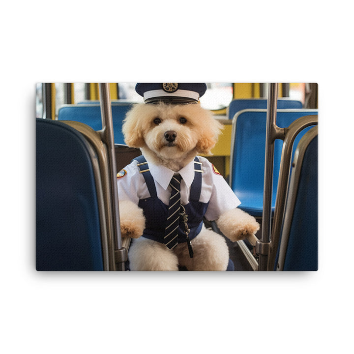 Poodle Transit Operator Canvas - PosterfyAI.com