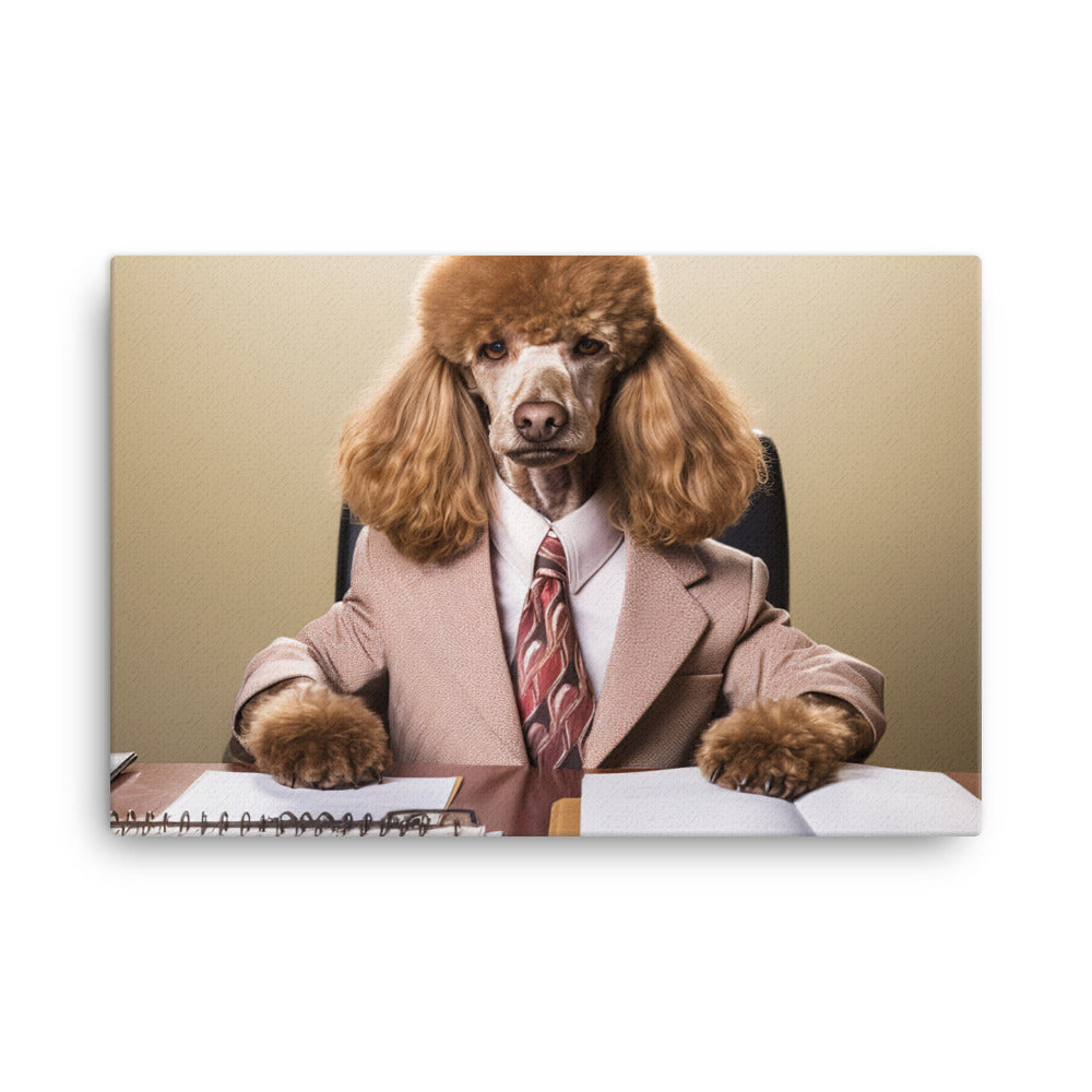 Poodle Sales Consultant Canvas - PosterfyAI.com