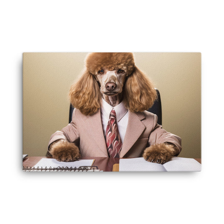 Poodle Sales Consultant Canvas - PosterfyAI.com