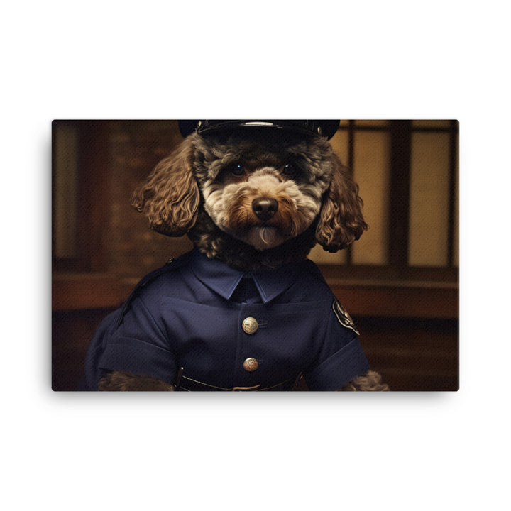 Poodle Prison Officer Canvas - PosterfyAI.com