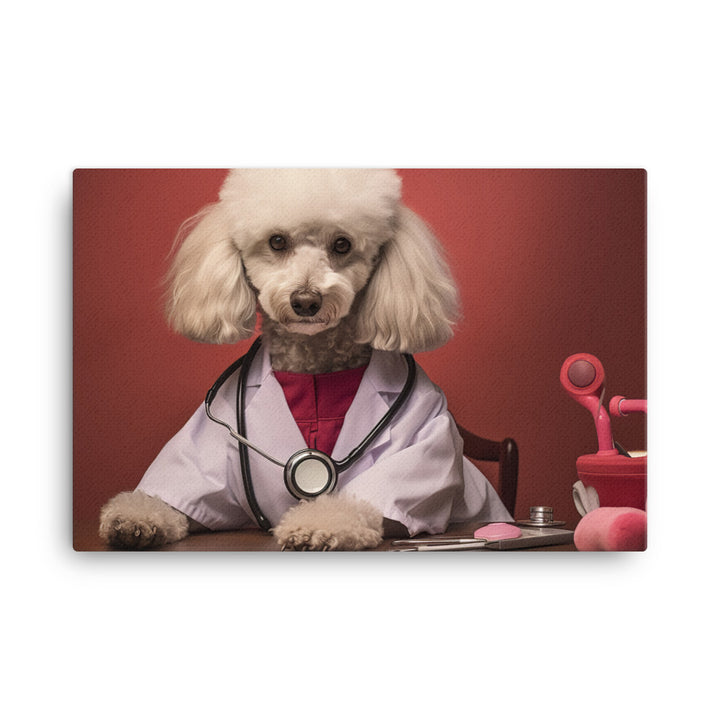 Poodle Nurse Canvas - PosterfyAI.com