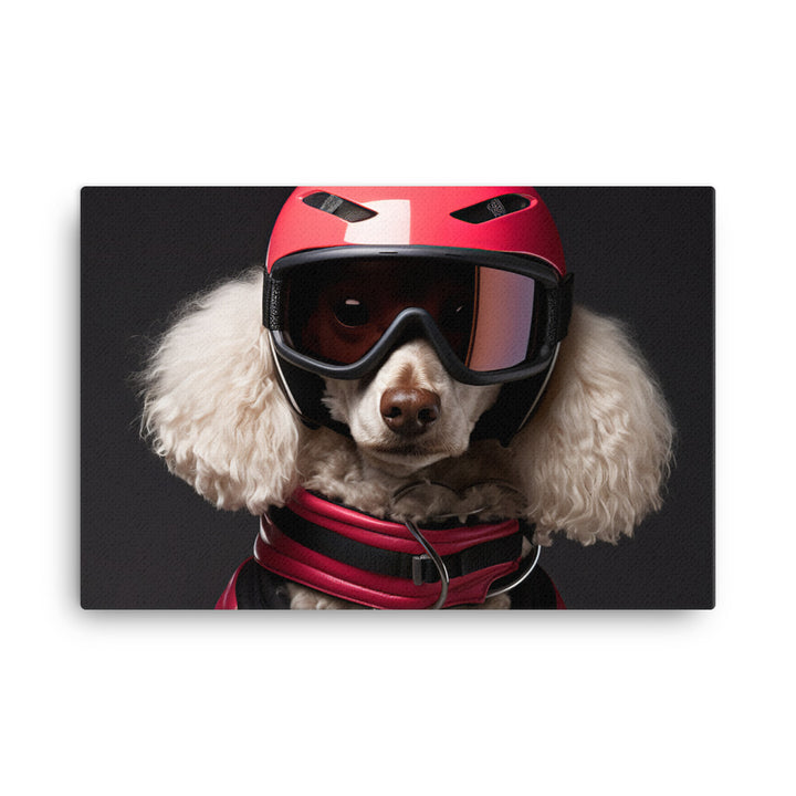 Poodle Motorsport Athlete Canvas - PosterfyAI.com