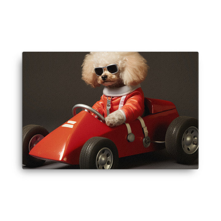 Poodle Motorsport Athlete Canvas - PosterfyAI.com