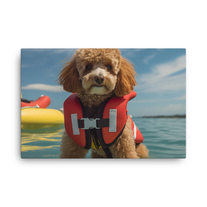 Poodle Lifeguard Canvas - PosterfyAI.com