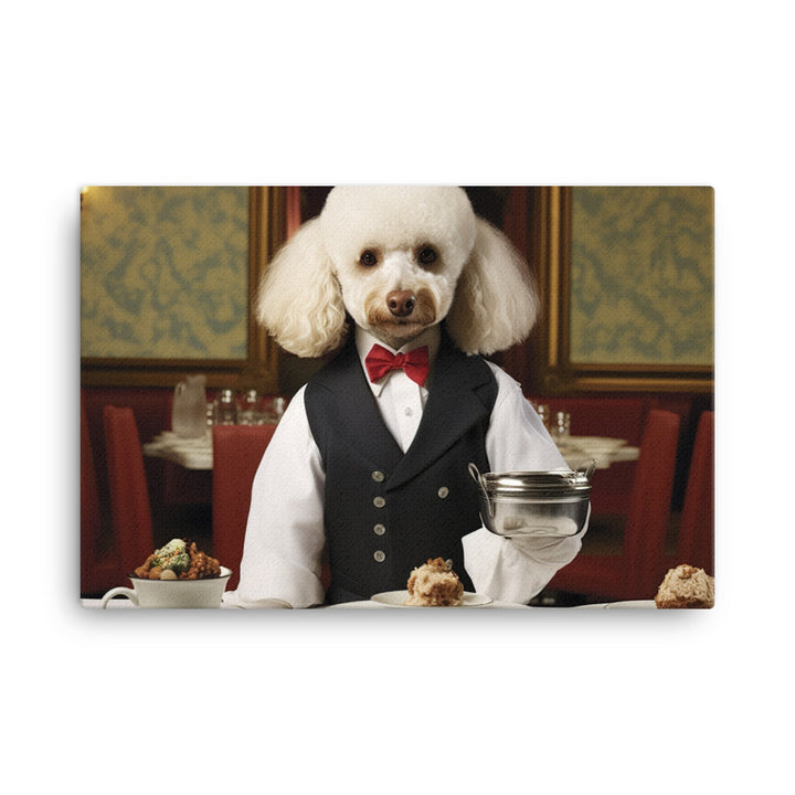 Poodle Hotel Staff Canvas - PosterfyAI.com