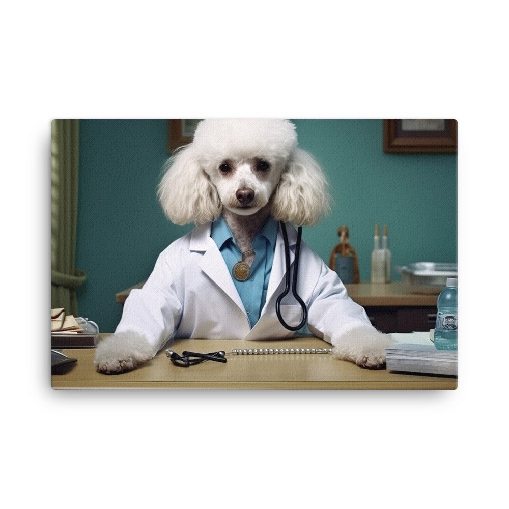 Poodle Doctor Canvas - PosterfyAI.com