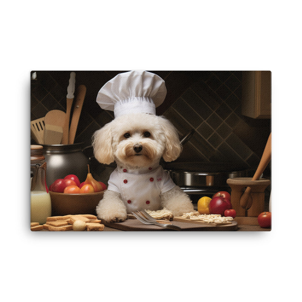 Poodle Chef Canvas - PosterfyAI.com