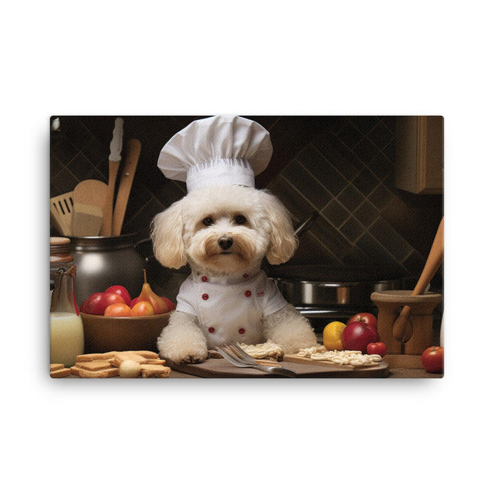 Poodle Chef Canvas - PosterfyAI.com