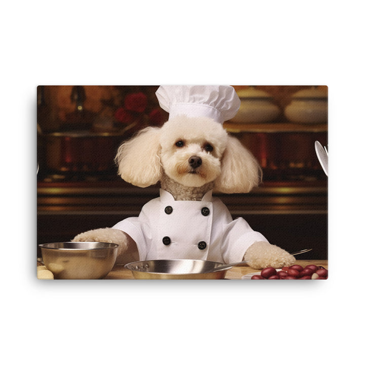 Poodle Chef Canvas - PosterfyAI.com