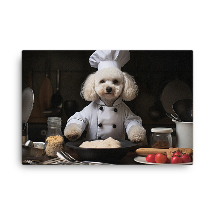 Poodle Chef Canvas - PosterfyAI.com