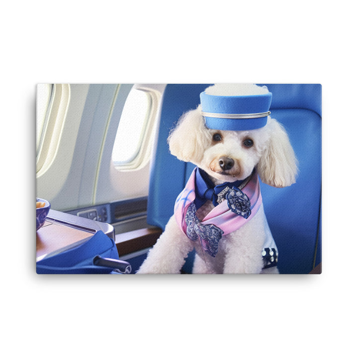 Poodle Cabin Crew Canvas - PosterfyAI.com
