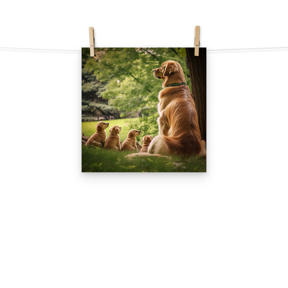 Golden Retriever Photo paper poster - PosterfyAI.com