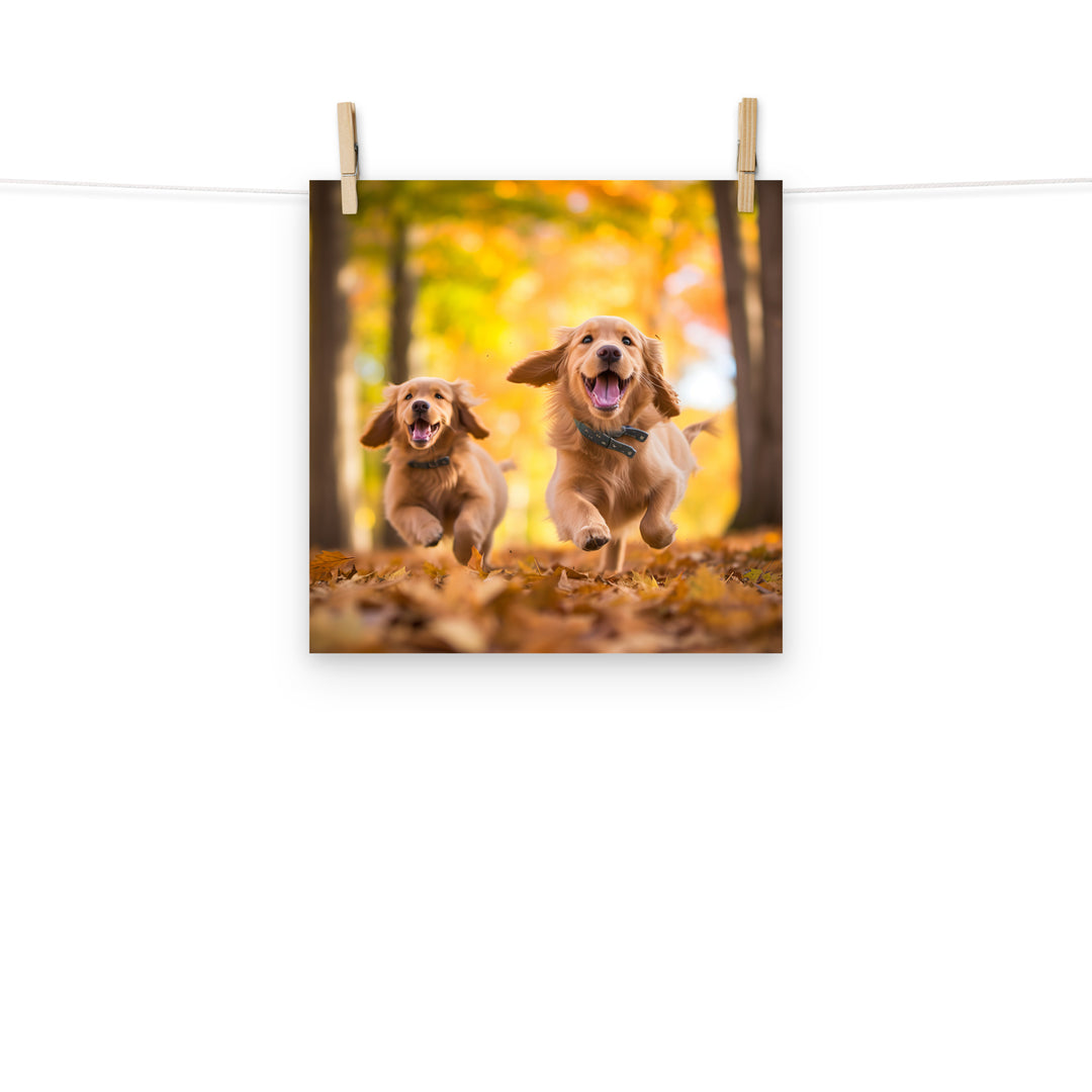 Golden Retriever Photo paper poster - PosterfyAI.com