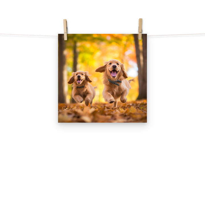 Golden Retriever Photo paper poster - PosterfyAI.com