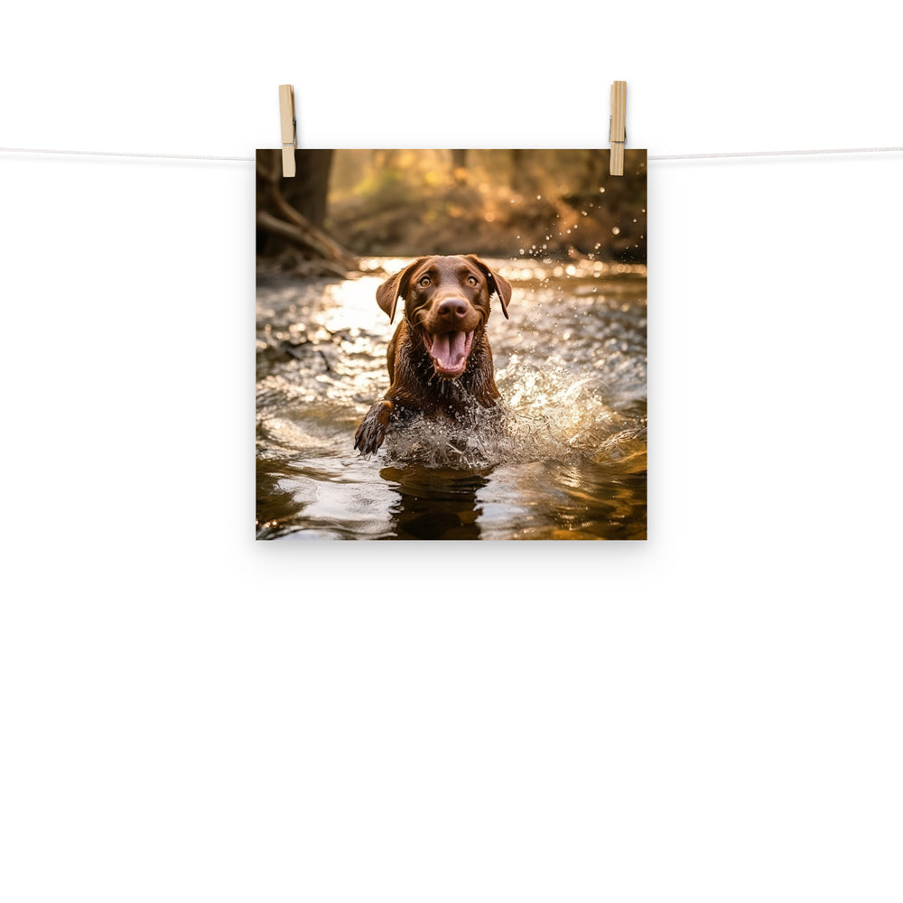 Labrador Retriever Photo paper poster - PosterfyAI.com