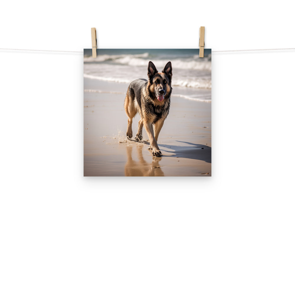 German Shepherd Photo paper poster - PosterfyAI.com