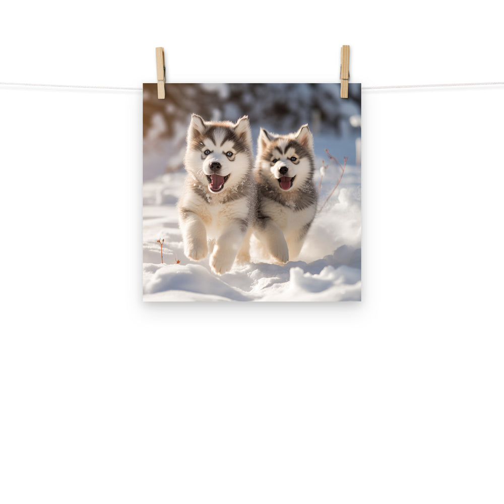 Alaskan Malamute Photo paper poster - PosterfyAI.com