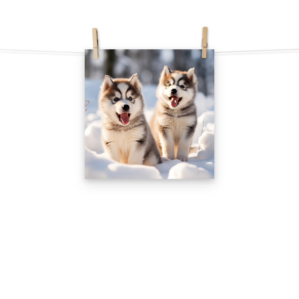 Alaskan Malamute Photo paper poster - PosterfyAI.com