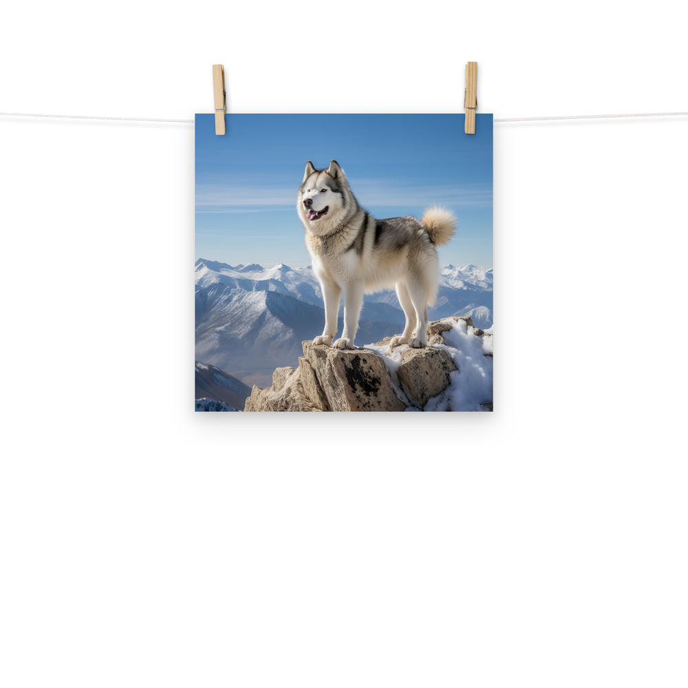 Alaskan Malamute Photo paper poster - PosterfyAI.com