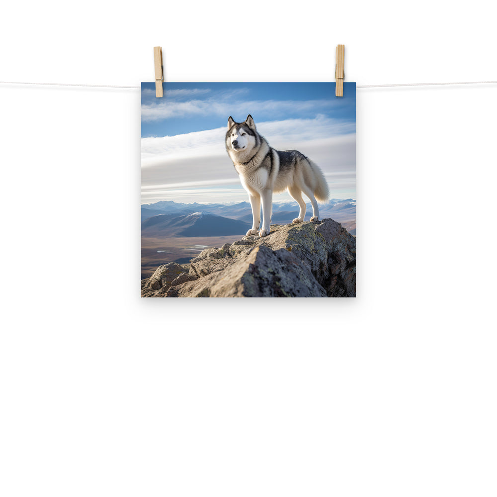Alaskan Malamute Photo paper poster - PosterfyAI.com