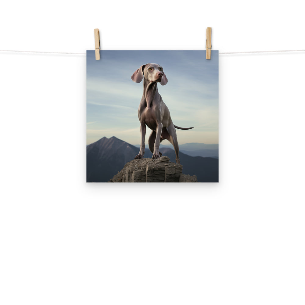 Weimaraner Photo paper poster - PosterfyAI.com