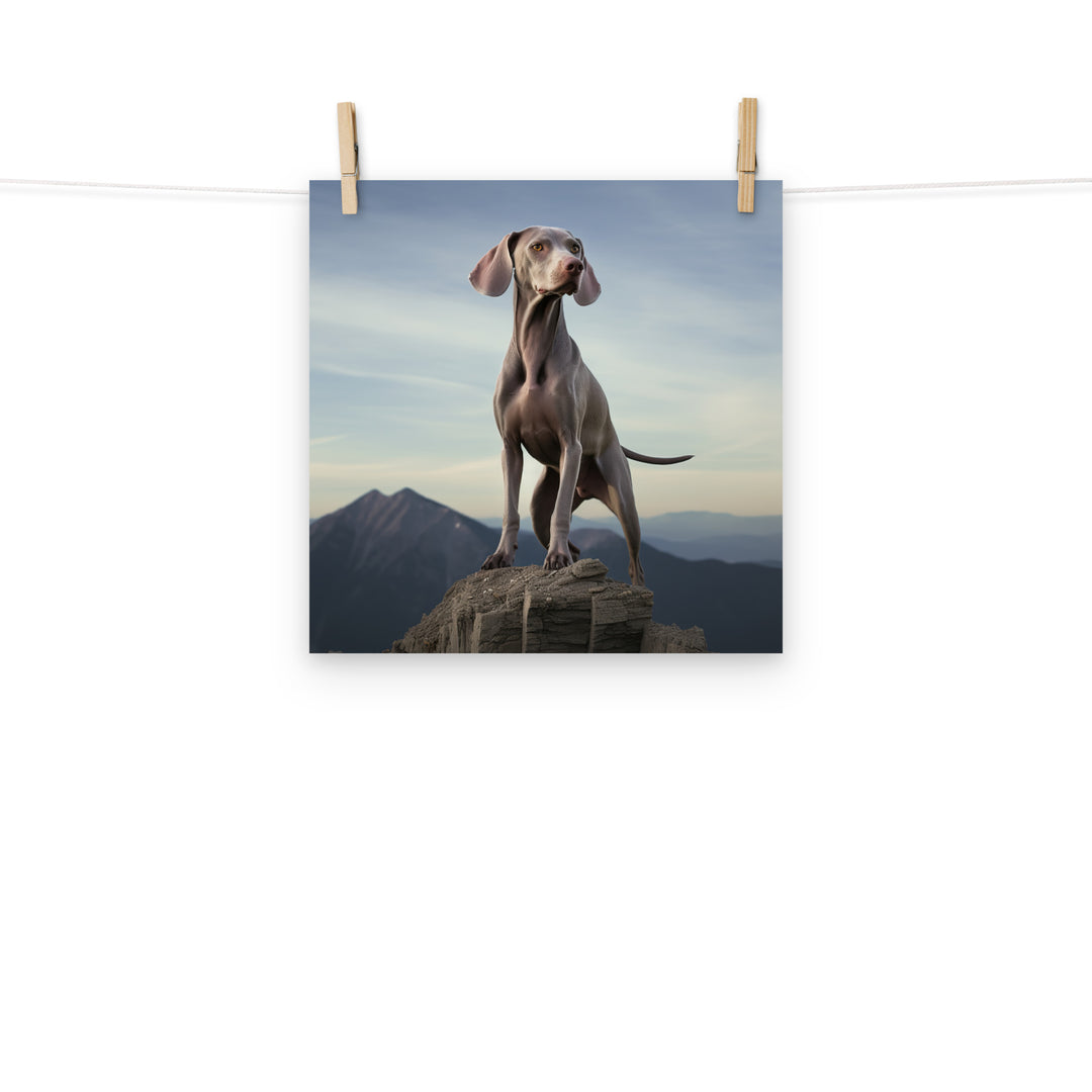 Weimaraner Photo paper poster - PosterfyAI.com