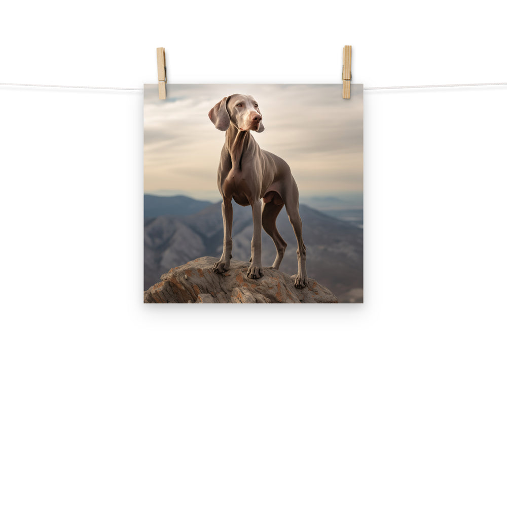Weimaraner Photo paper poster - PosterfyAI.com