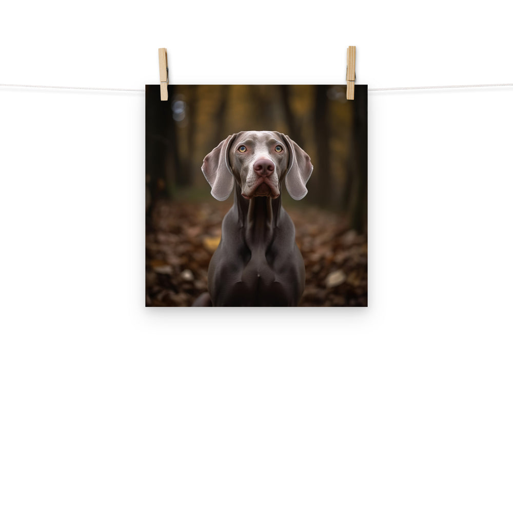 Weimaraner Photo paper poster - PosterfyAI.com