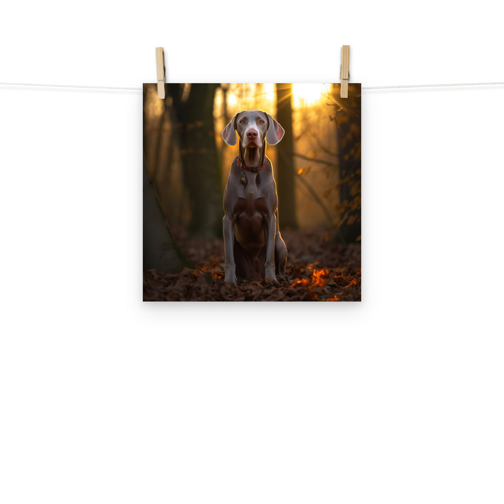 Weimaraner Photo paper poster - PosterfyAI.com