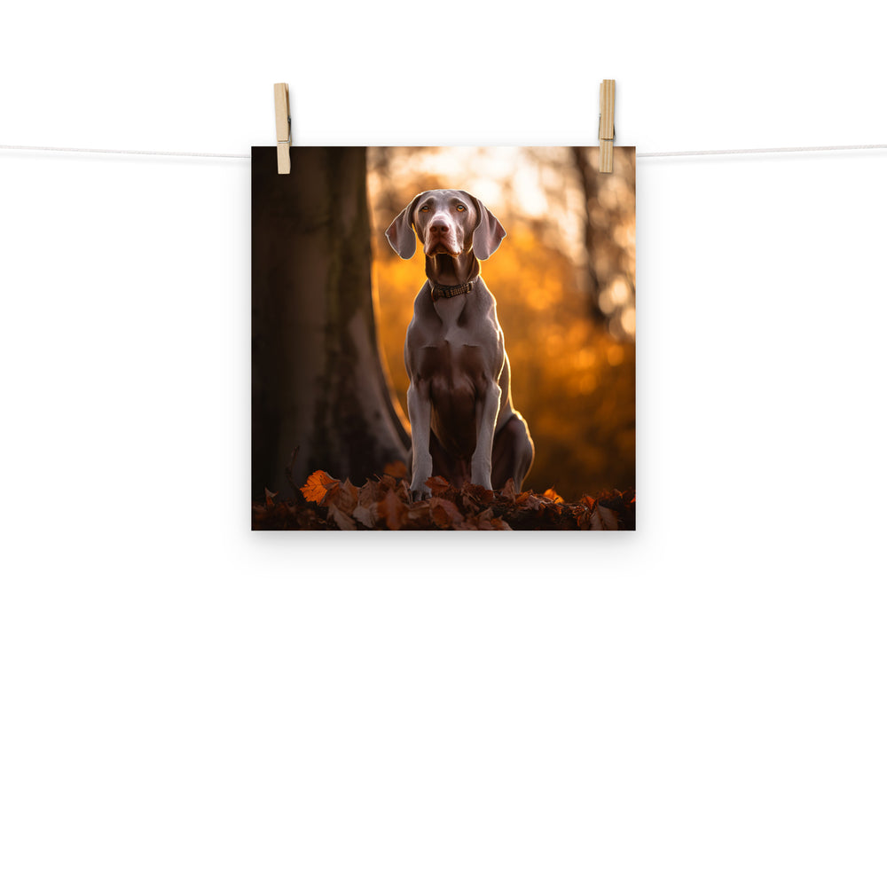 Weimaraner Photo paper poster - PosterfyAI.com